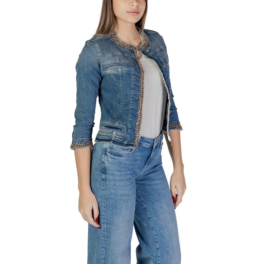 Liu Jo KATE Light Blue Cotton Jacket