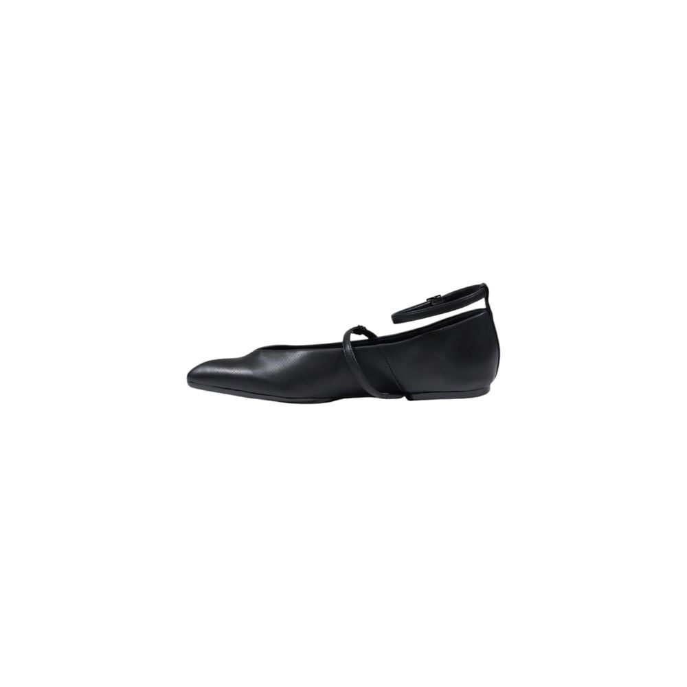 Armani Exchange Black Polyester Platform Ballet Flats