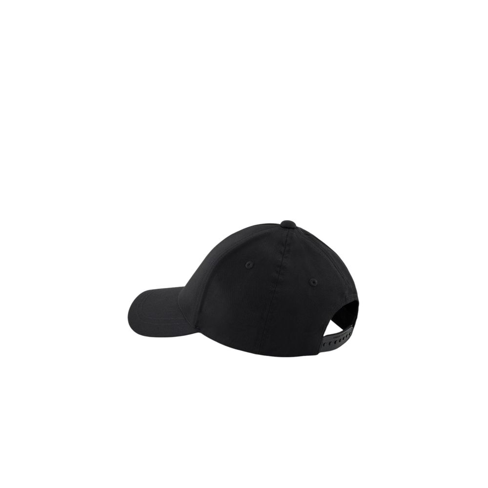 Armani Exchange Black Cotton Baseball Cap