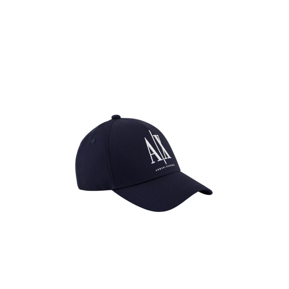 Armani Exchange Blue Cotton Cap – Stylish Baseball Hat for Everyday Wear