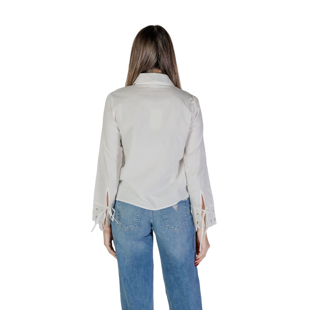 Jacqueline De Yong White Cotton Shirt for Women