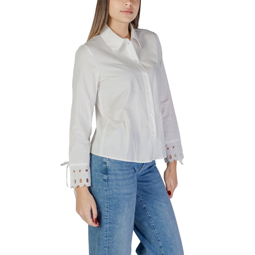 Jacqueline De Yong White Cotton Shirt for Women