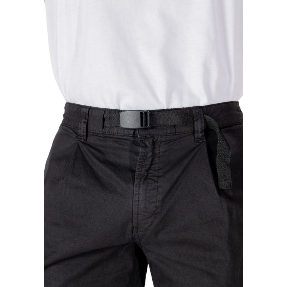 Hugo Boss Black Cotton Bermuda Shorts - Boss Sariel
