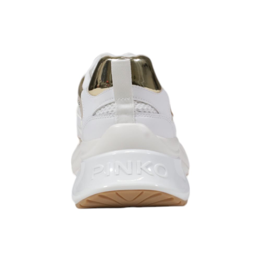 PINKO White Leather Sneaker - ARIEL 15