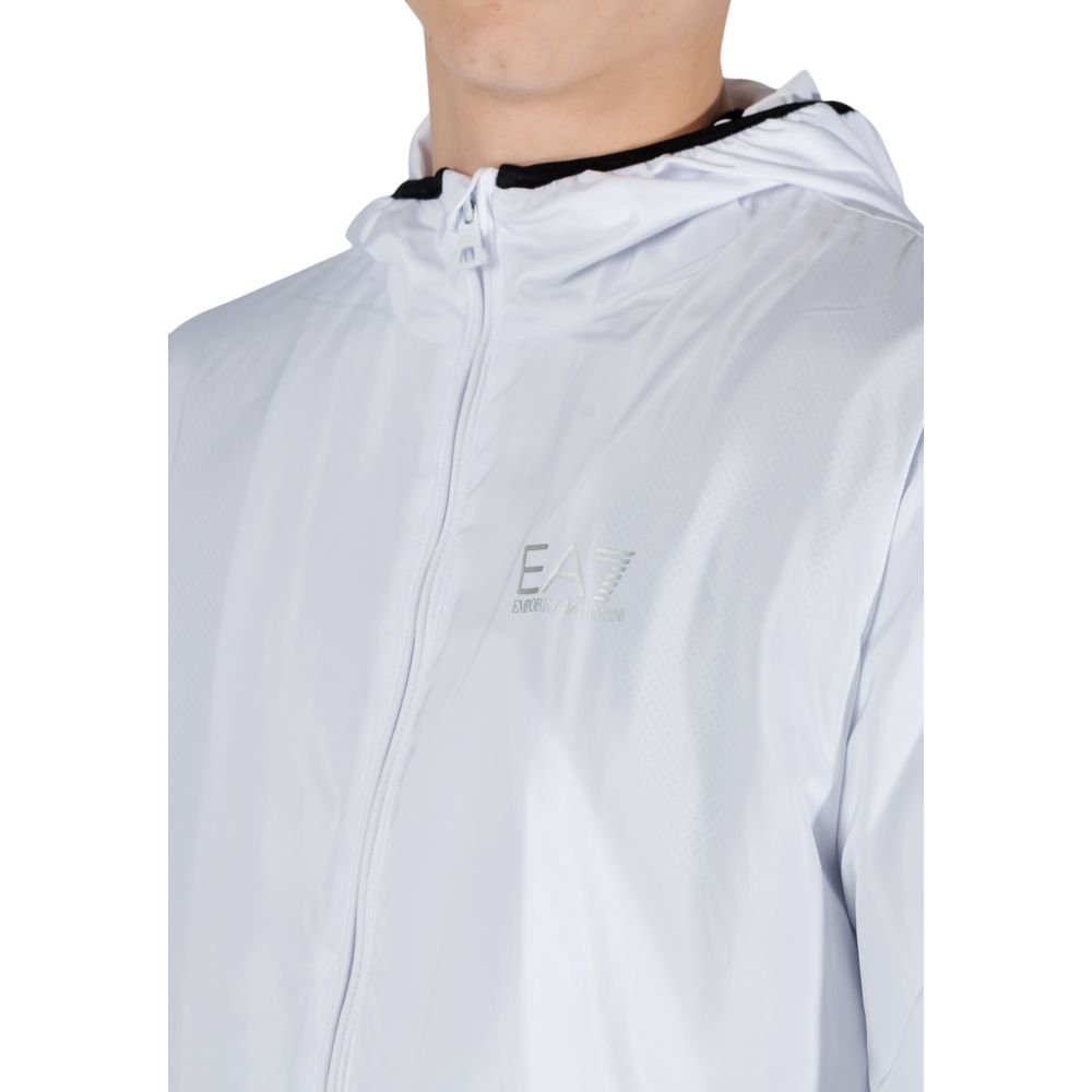 EA7 Emporio Armani White Polyester Jacket