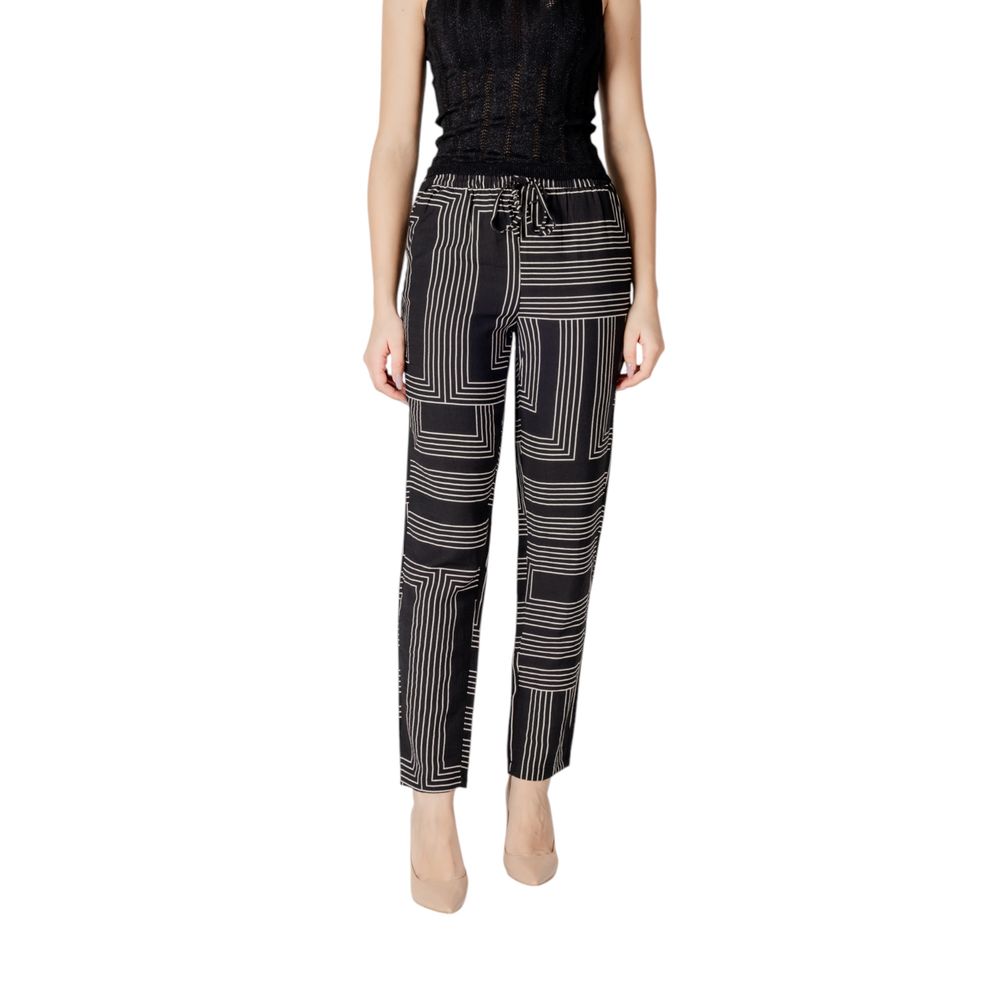 Jacqueline De Yong Black Viscose Palazzo Pants