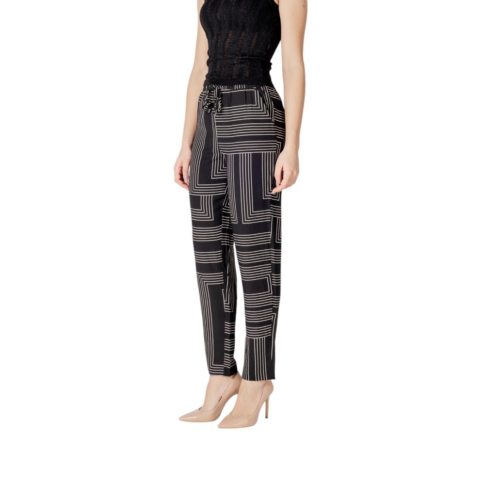 Jacqueline De Yong Black Viscose Palazzo Pants