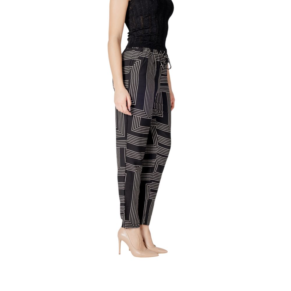 Jacqueline De Yong Black Viscose Palazzo Pants