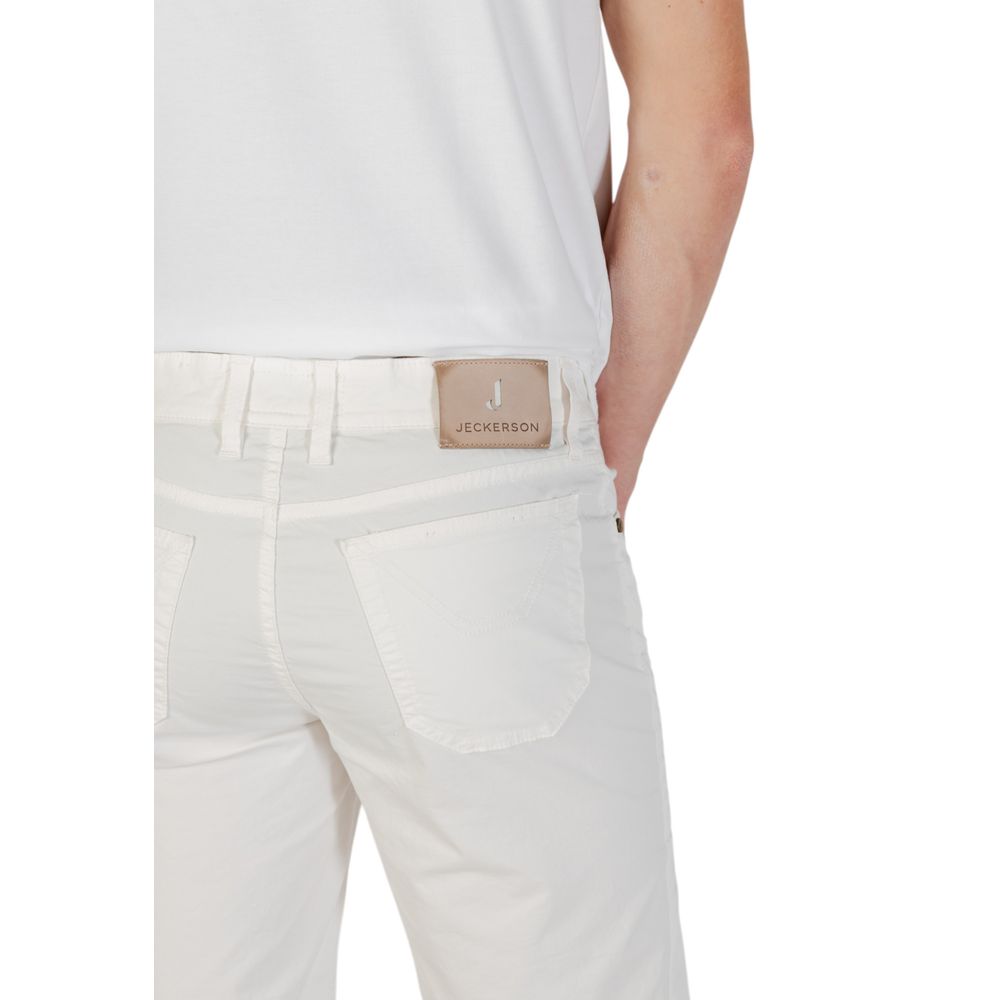 Jeckerson JAYDEN White Cotton Bermuda Shorts
