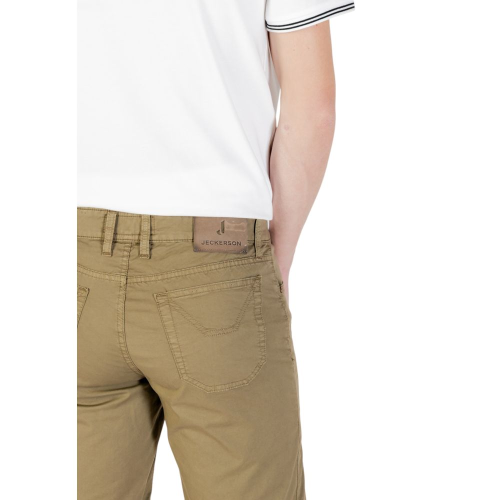Jeckerson JAYDEN Green Cotton Bermuda Shorts