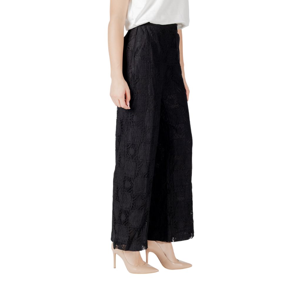 Vila Clothes Viveca H/W 14106933 Black Cotton Pant