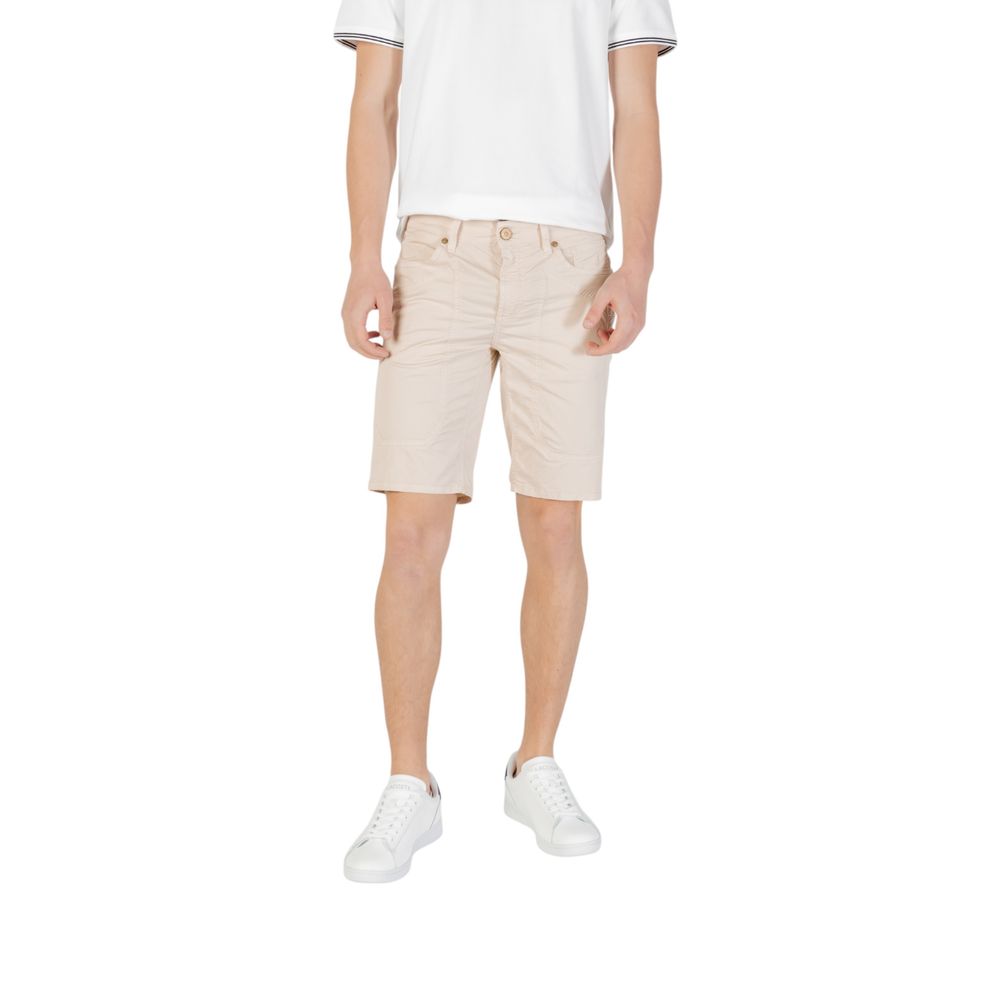 Jeckerson JAYDEN Beige Cotton Bermuda Shorts