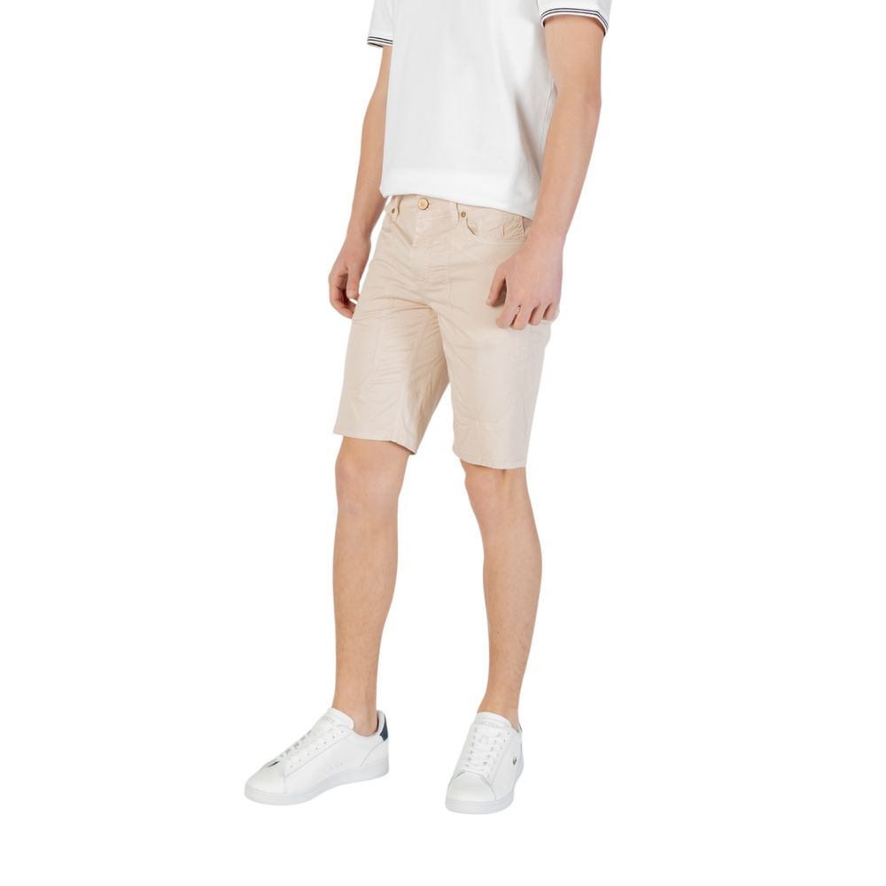 Jeckerson JAYDEN Beige Cotton Bermuda Shorts