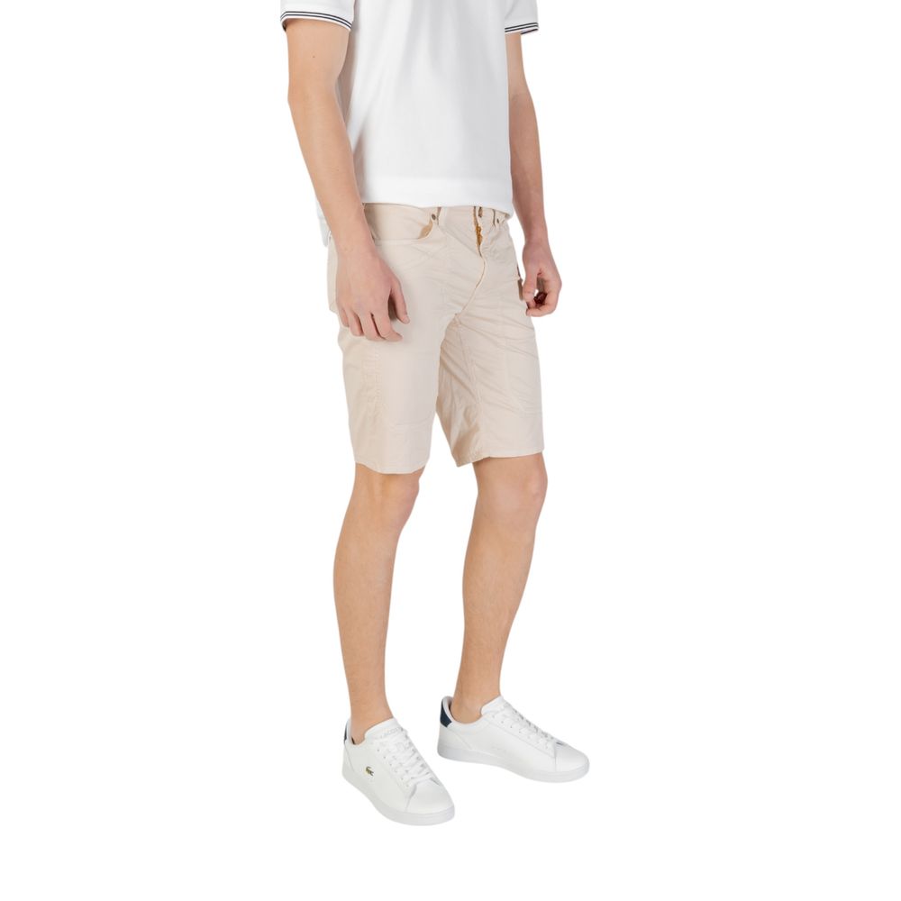 Jeckerson JAYDEN Beige Cotton Bermuda Shorts