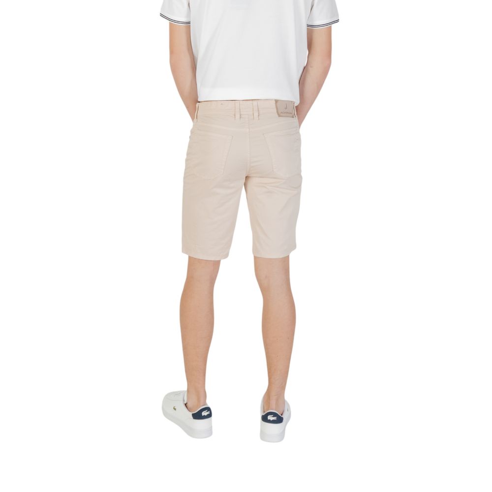 Jeckerson JAYDEN Beige Cotton Bermuda Shorts