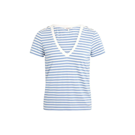 Morgan De Toi White Viscose T-Shirt – Effortlessly Chic Style
