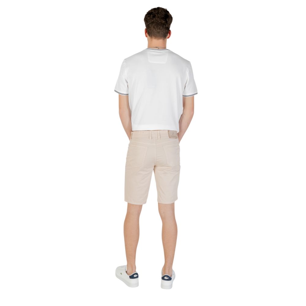 Jeckerson JAYDEN Beige Cotton Bermuda Shorts