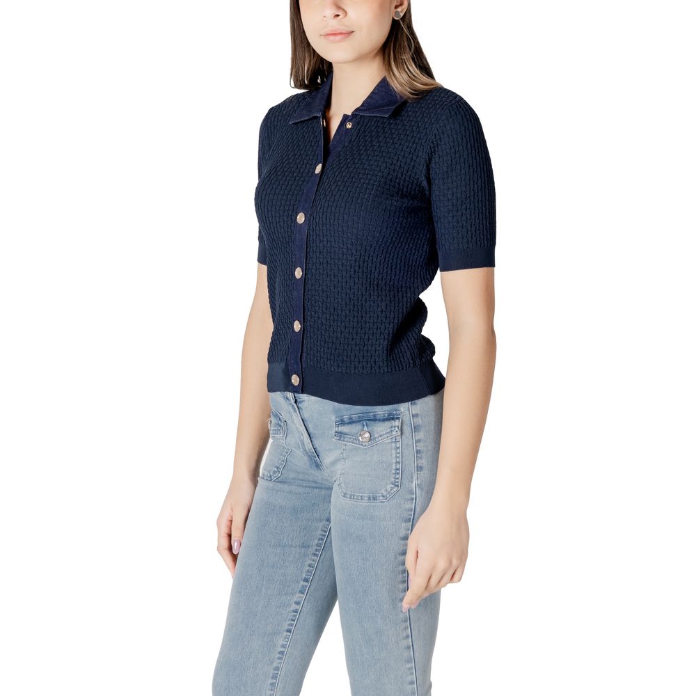 Morgan De Toi Blue Polyester Sweater - Chic Comfort for Every Occasion