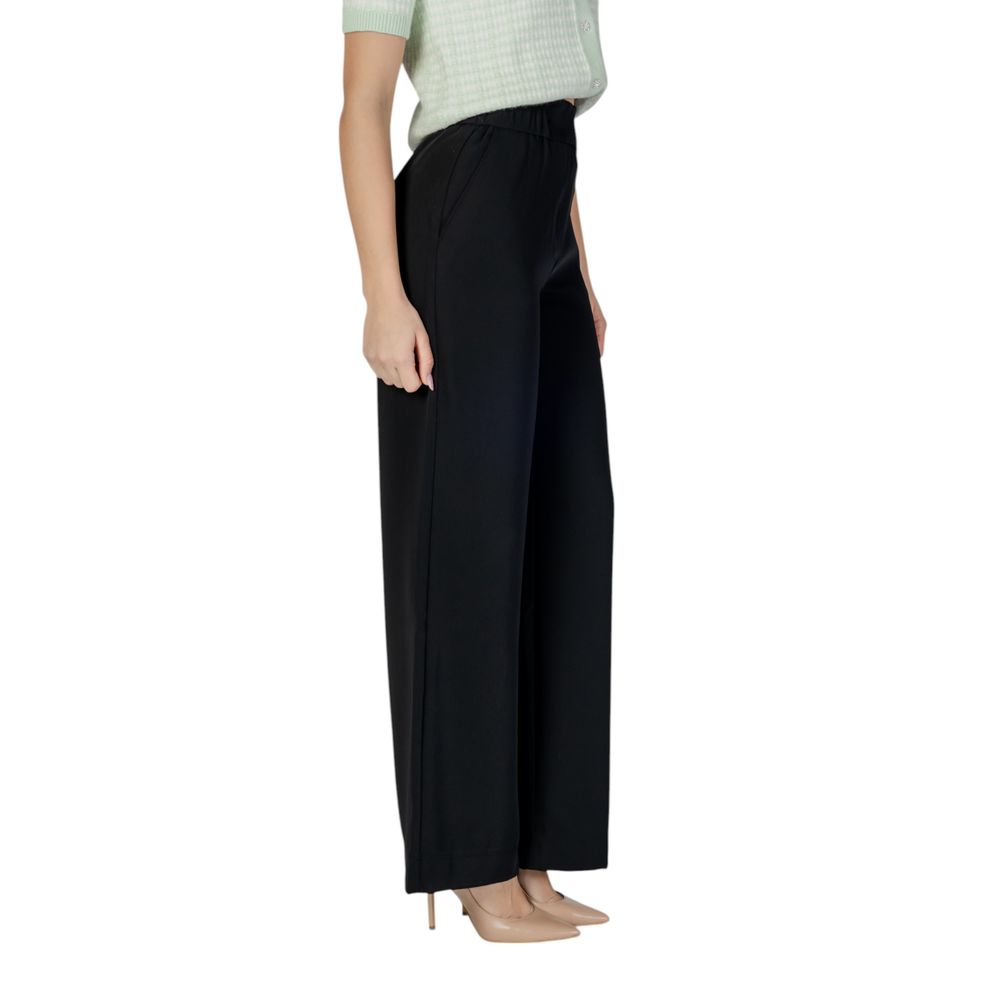Morgan De Toi Black Polyester Pant – Chic Urban Essentials