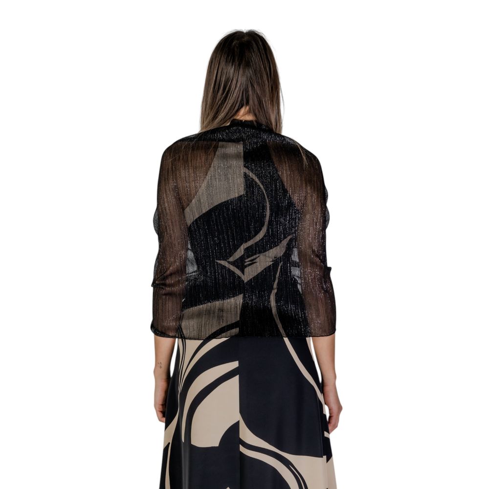 Rinascimento Black Polyester Scarf – Women’s Stole