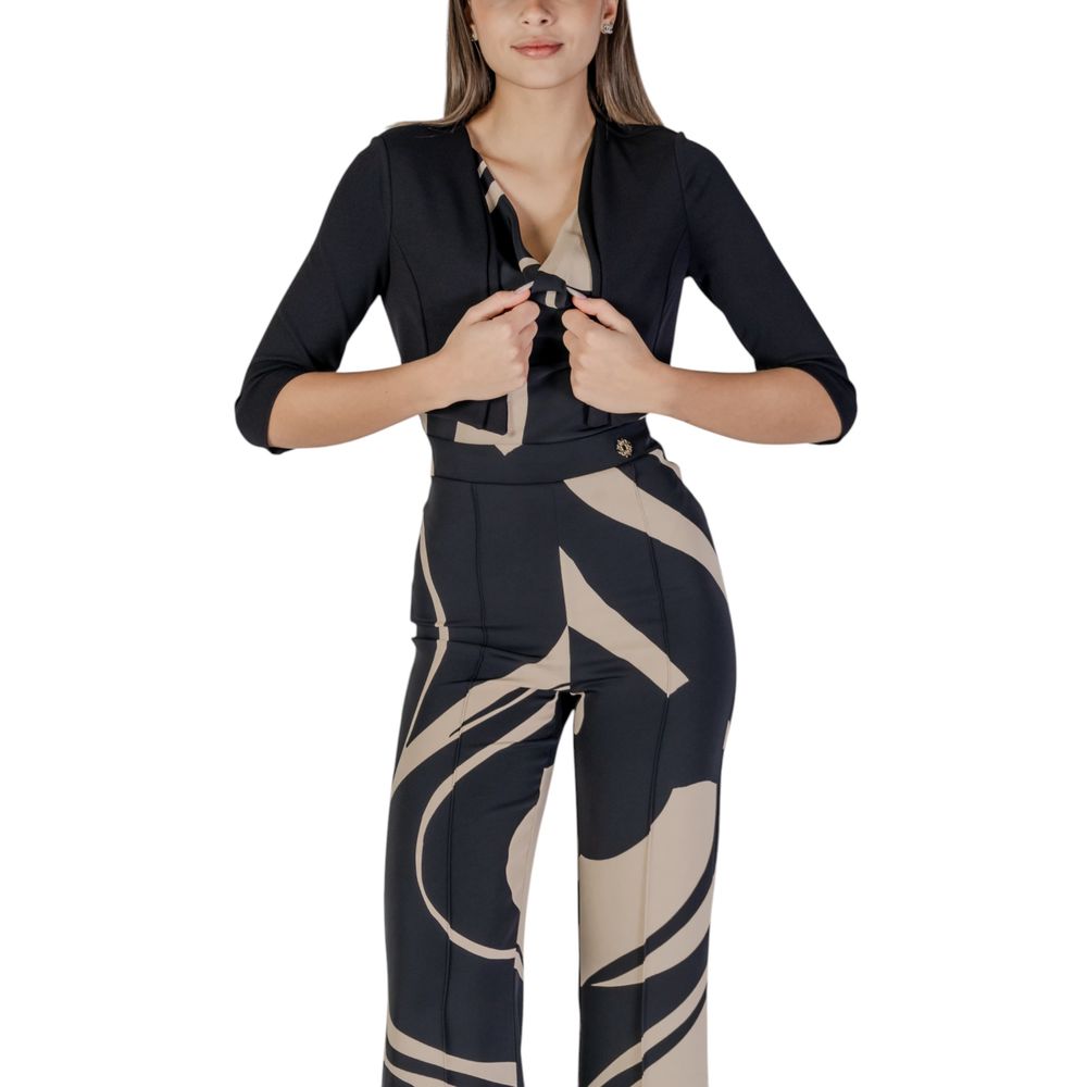 Rinascimento Black Polyester Sweater - Women's Long Sleeve Shoeshirt