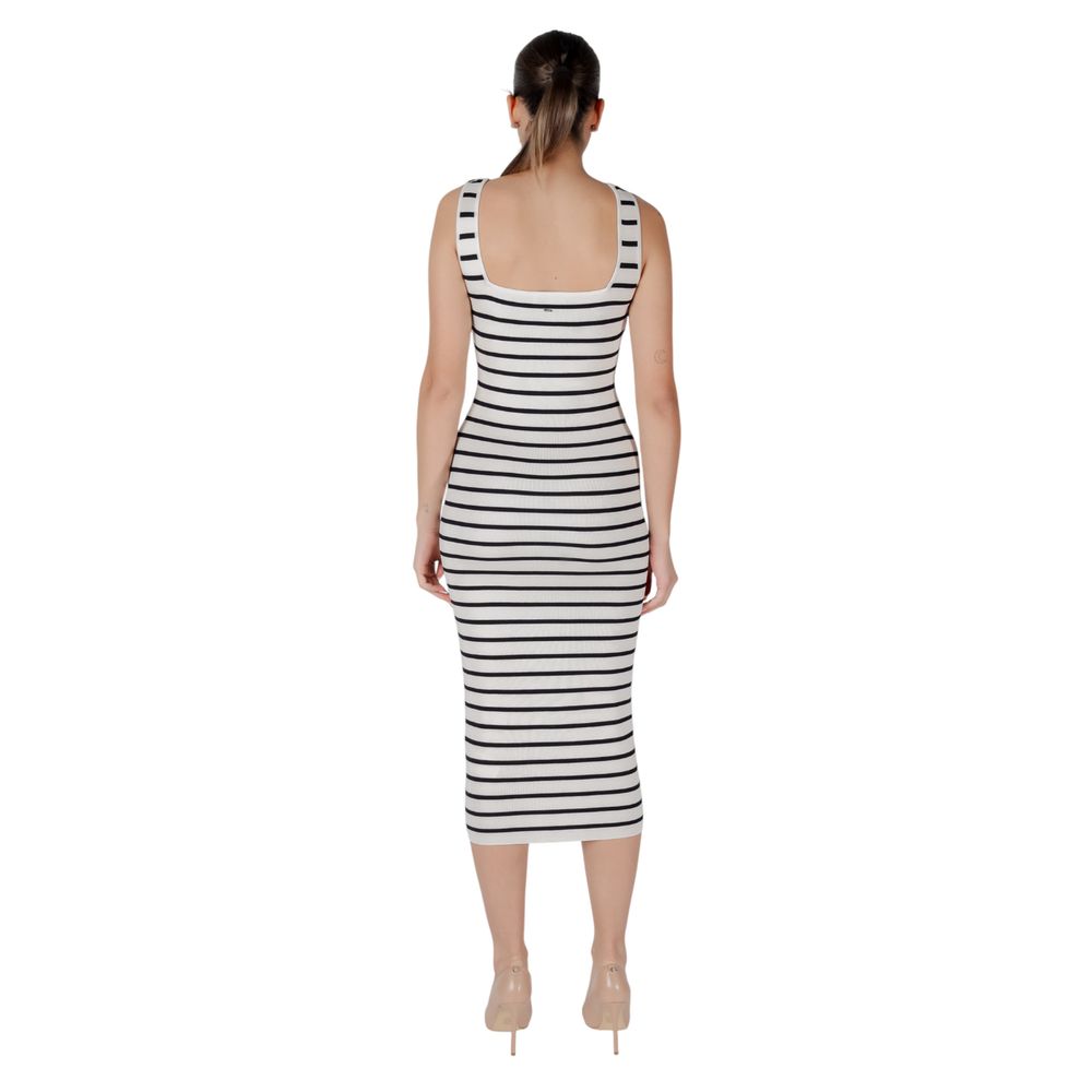 Morgan De Toi Beige Viscose Long Dress for Women
