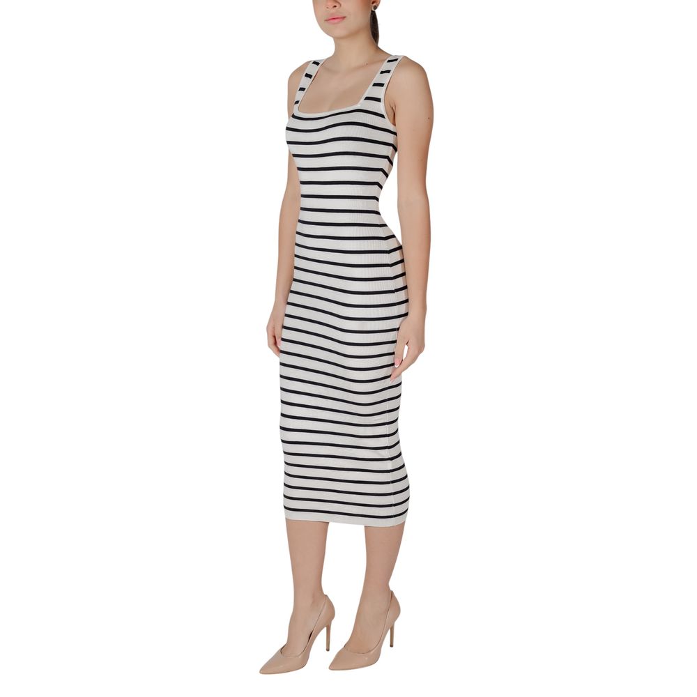 Morgan De Toi Beige Viscose Long Dress for Women