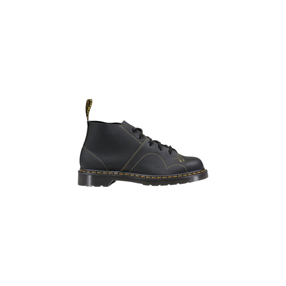 Dr. Martens Church Greasy Black Leather Boot
