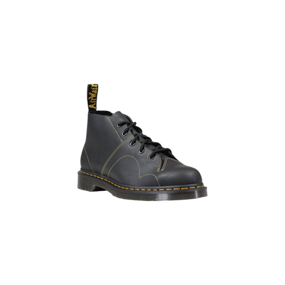 Dr. Martens Church Greasy Black Leather Boot