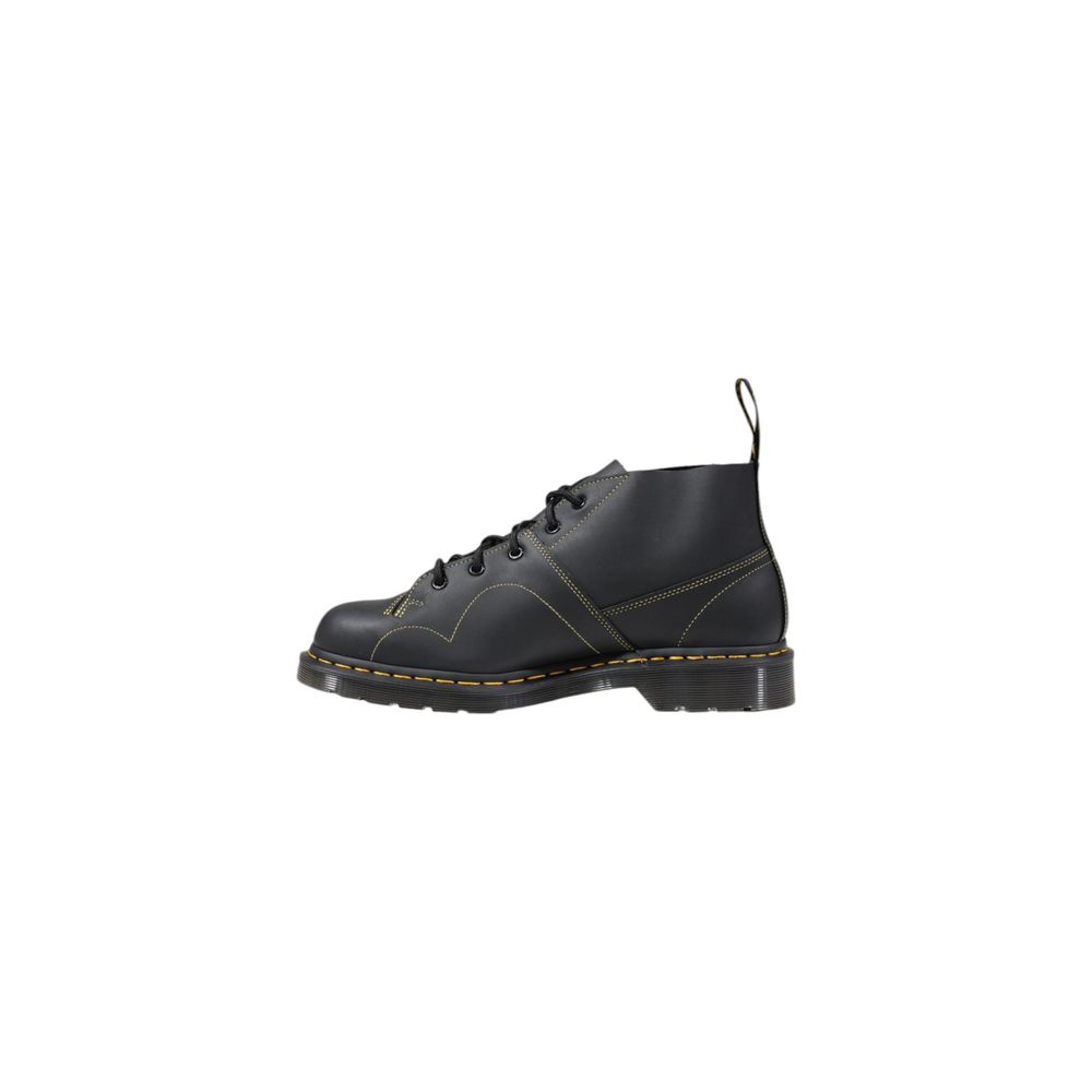 Dr. Martens Church Greasy Black Leather Boot