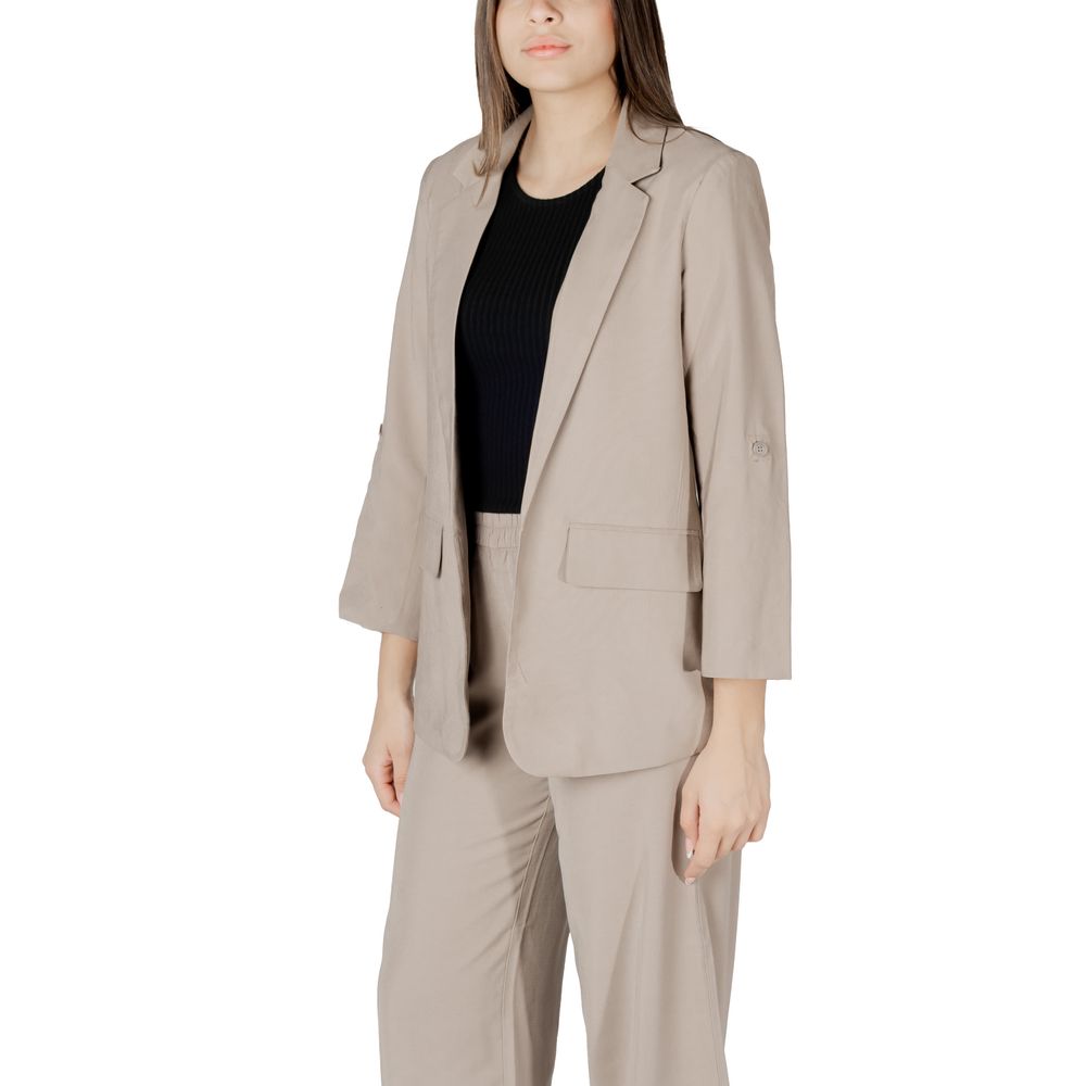 Only ONLARIS LIFE 3/4 LOOSE BLAZER - Beige Viscose