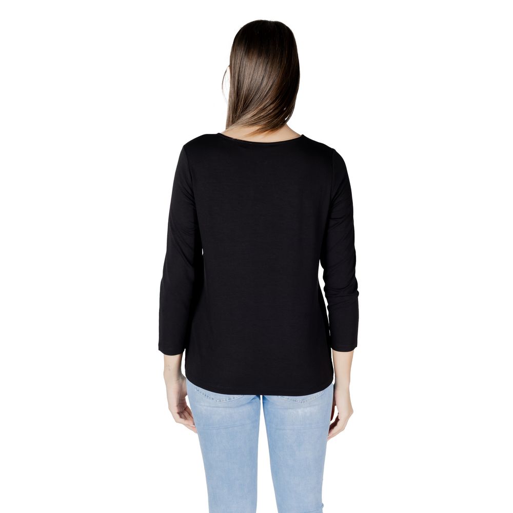 Street One Black Viscose Long Sleeve T-Shirt