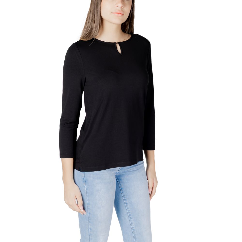 Street One Black Viscose Long Sleeve T-Shirt