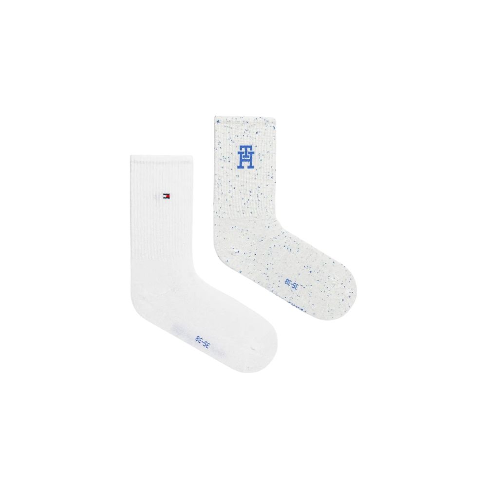 Tommy Hilfiger Blue Viscose Sock 2P Monogram