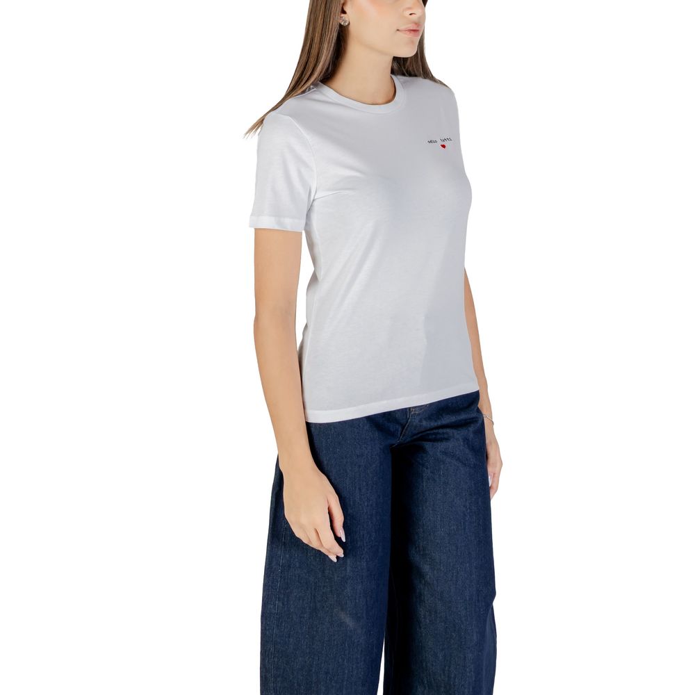 ONLADELINA S/S TEE CS JRS Women's White Cotton T-Shirt