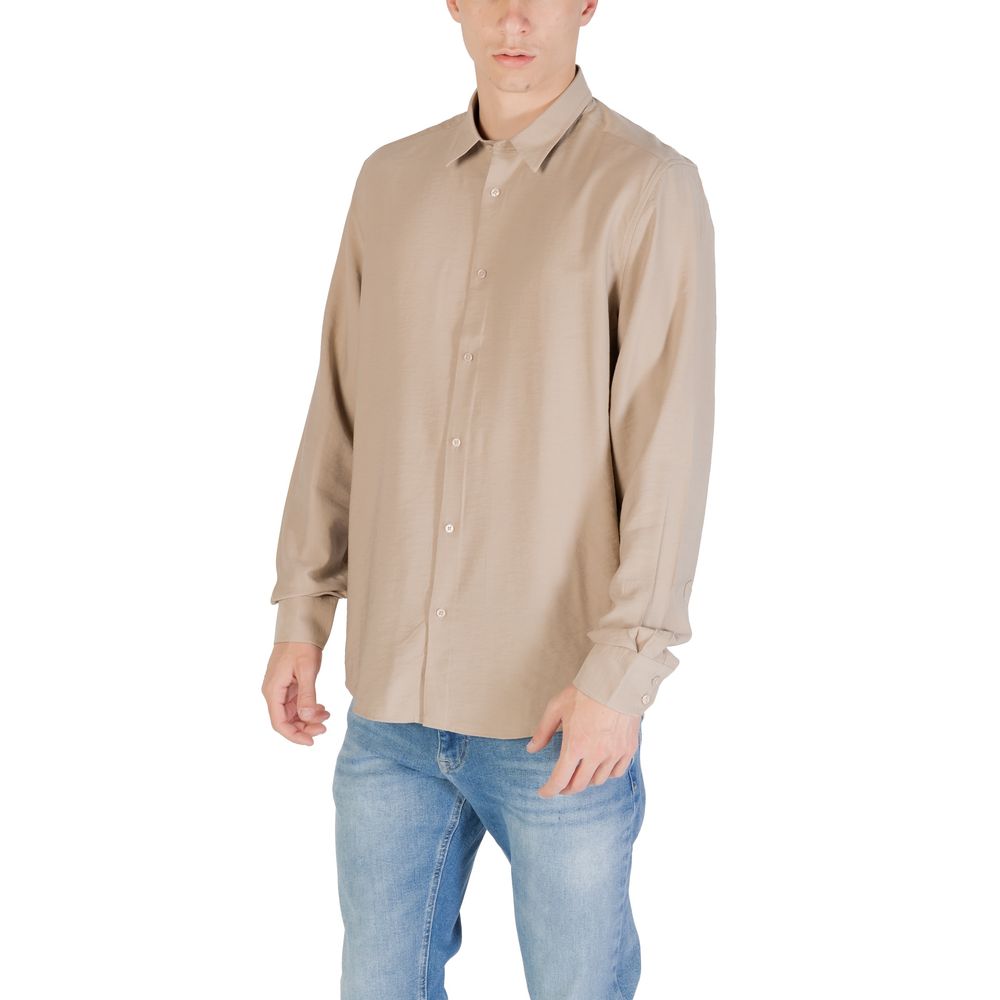 Antony Morato Beige Viscose Shirt