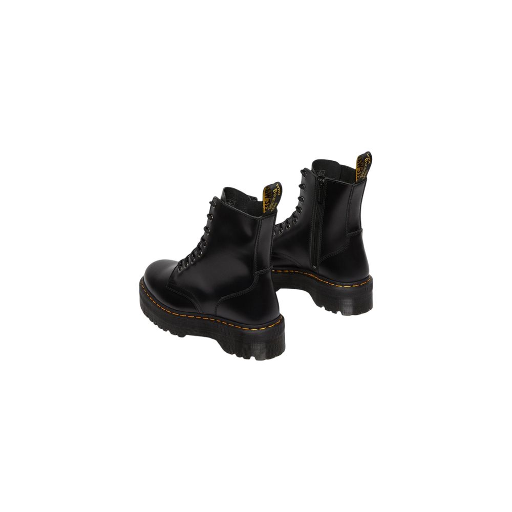 Dr. Martens Jadon Polished Smooth Black Leather Ankle Boots