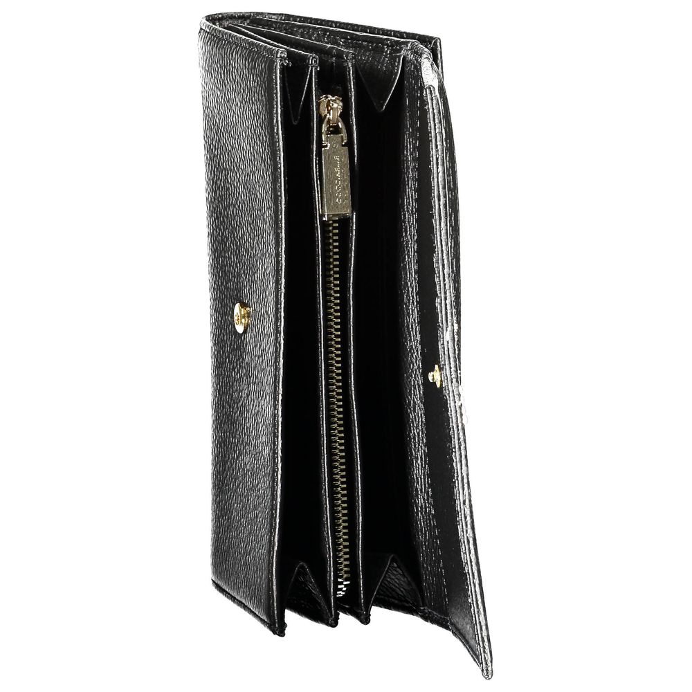 Coccinelle Black Leather Wallet: Elegant Functionality for the Modern Woman