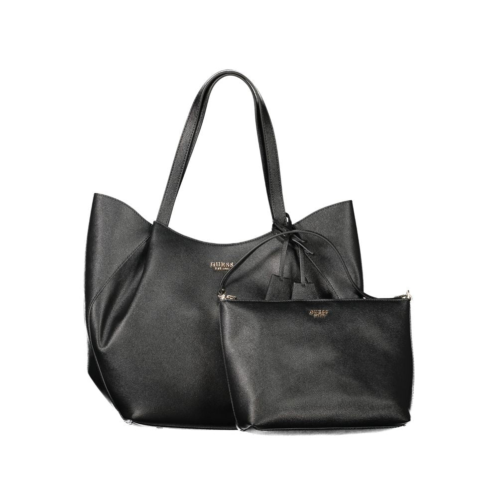 Guess Jeans Black Polyethylene Women Handbag - Amorette Bag