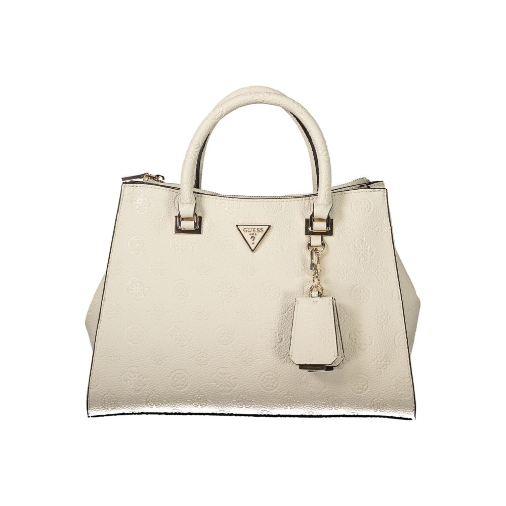 Guess Jeans Cresidia II Bag - Beige Polyethylene Handbag for Women