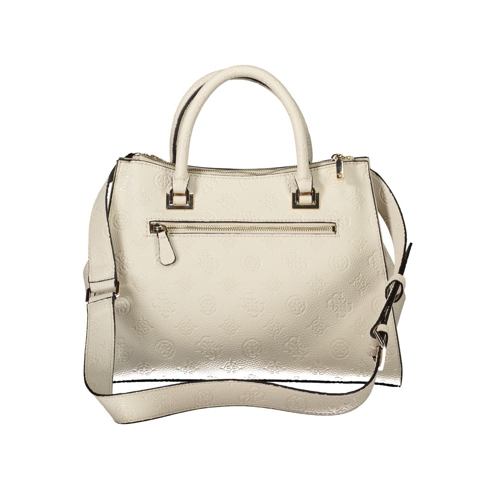 Guess Jeans Cresidia II Bag - Beige Polyethylene Handbag for Women