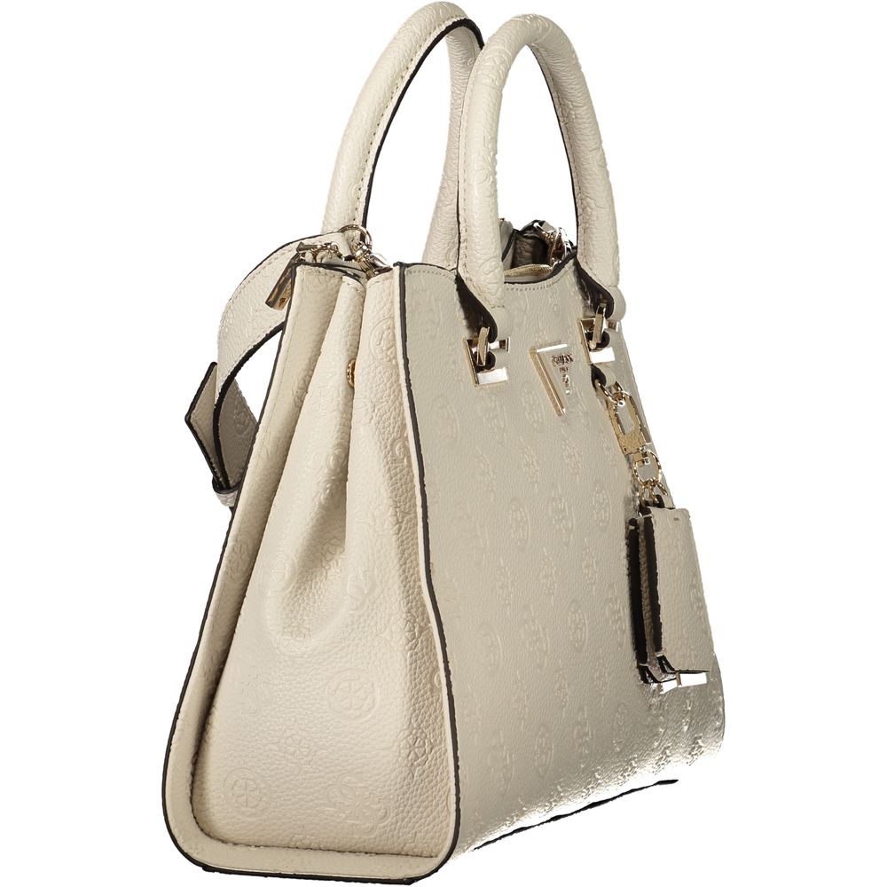 Guess Jeans Cresidia II Bag - Beige Polyethylene Handbag for Women