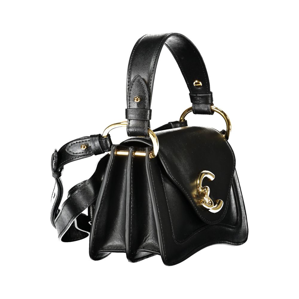 Coccinelle Black Leather Women Handbag - C-ME Calf Bag