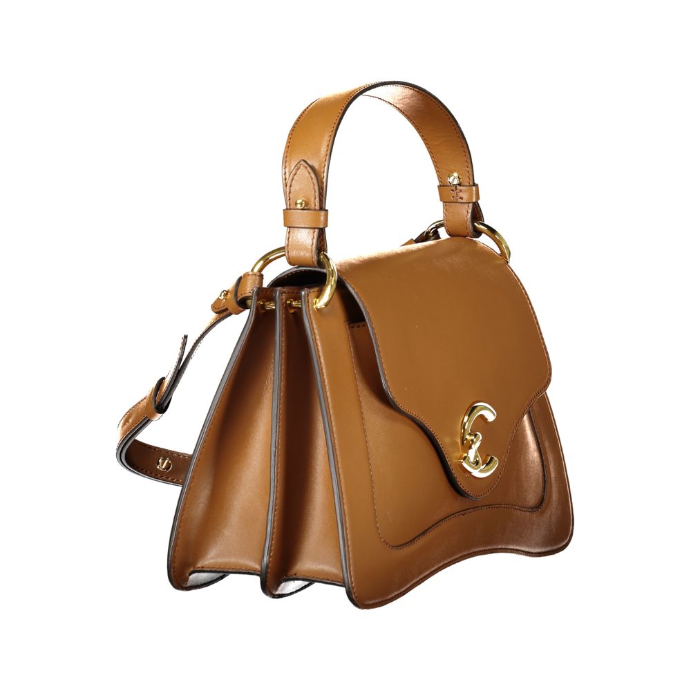 Coccinelle Brown Leather Women Handbag - C-Me Calf Bag