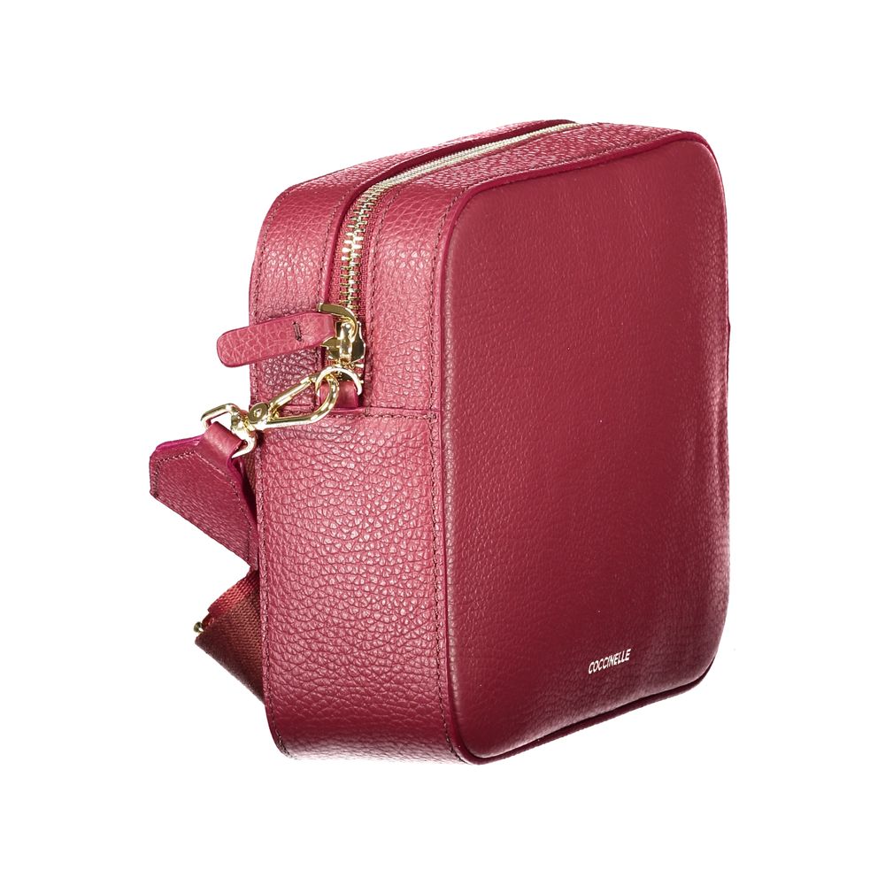 Coccinelle Red Leather Mini Tebe Bag