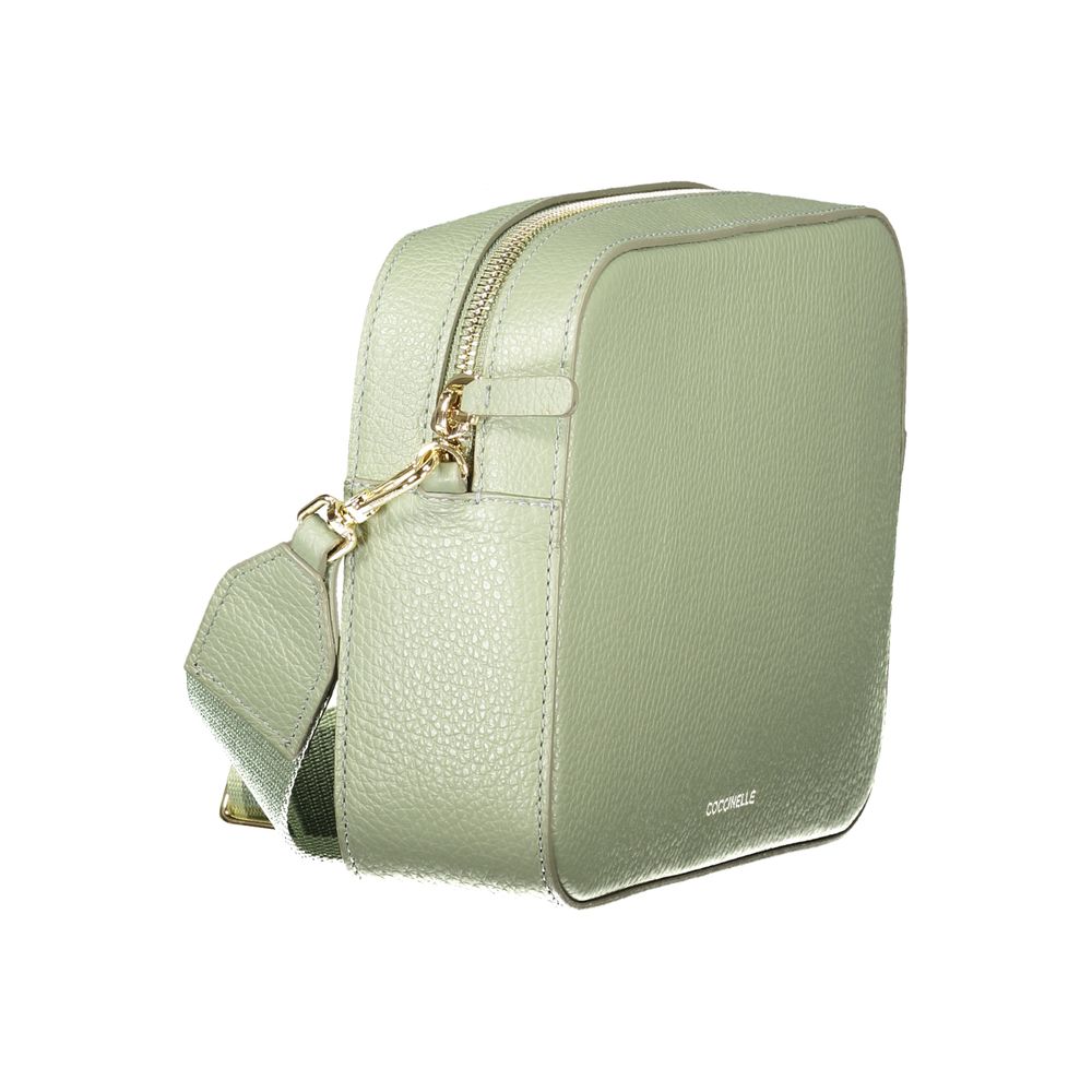 Coccinelle Green Leather Women Handbag - Mini Tebe
