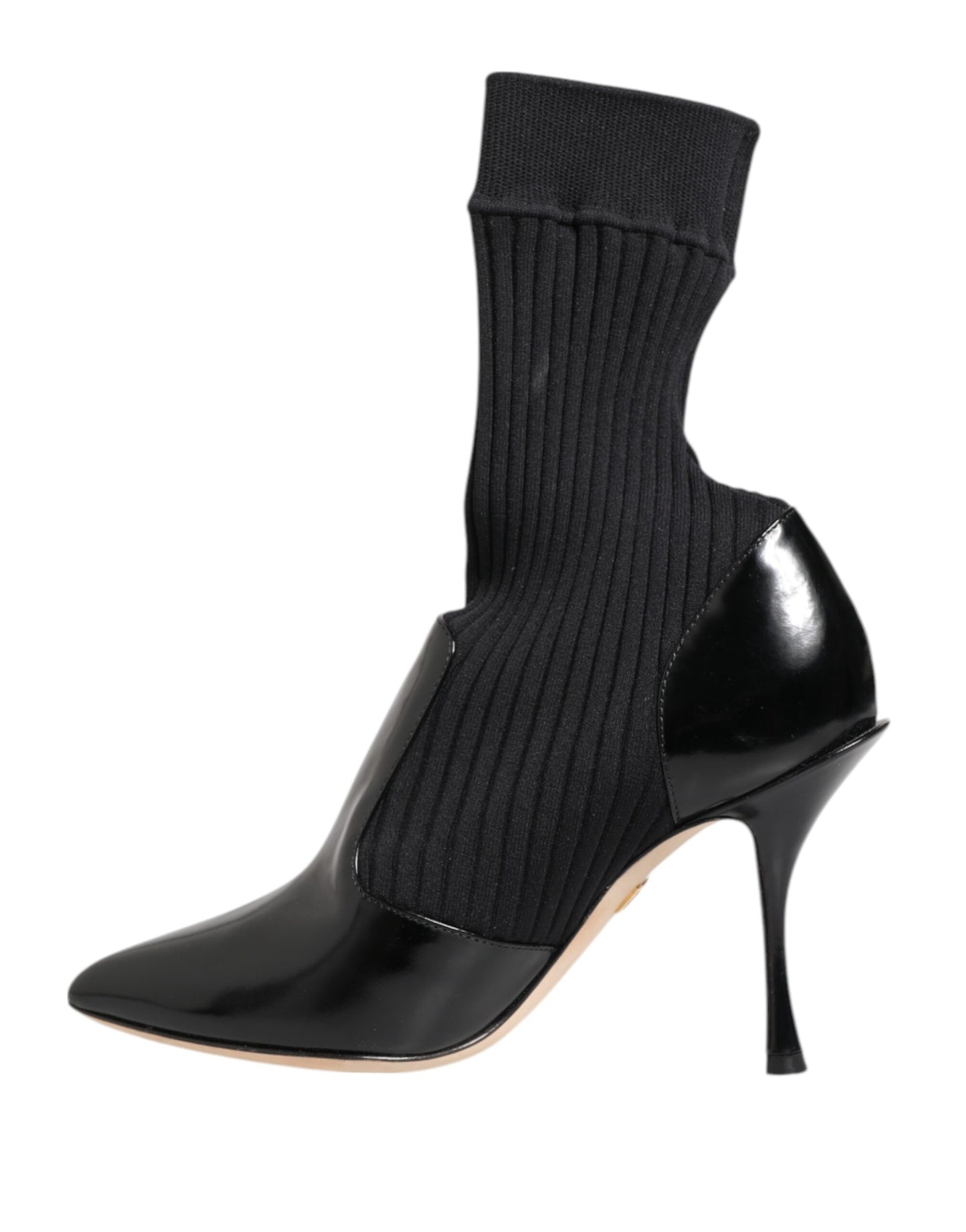 Dolce & Gabbana Black Stretch Stilettos Booties