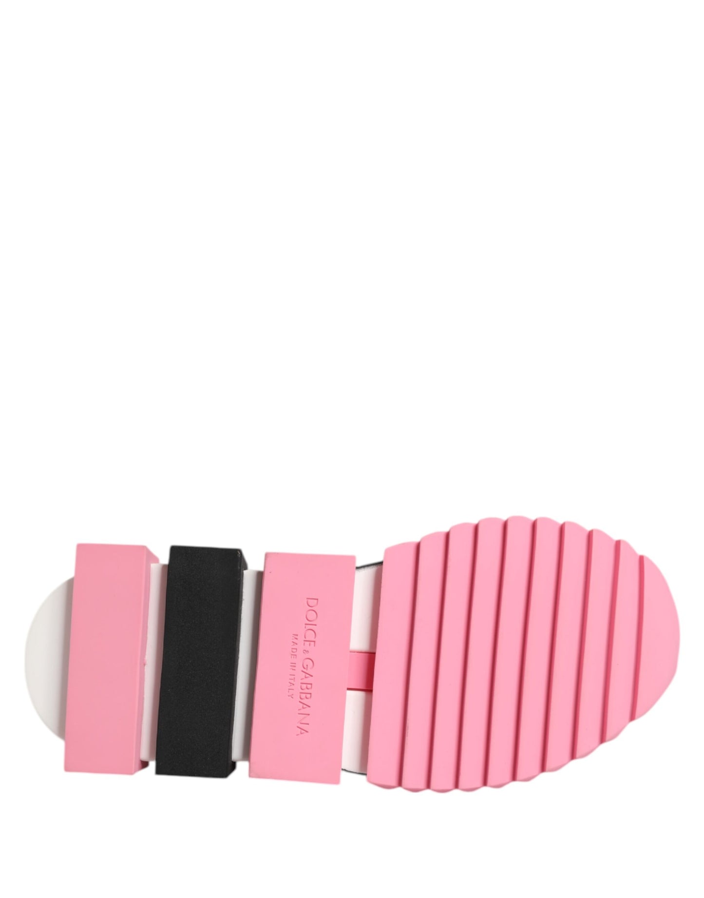 Dolce & Gabbana White Rose Print Sorrento Sneakers