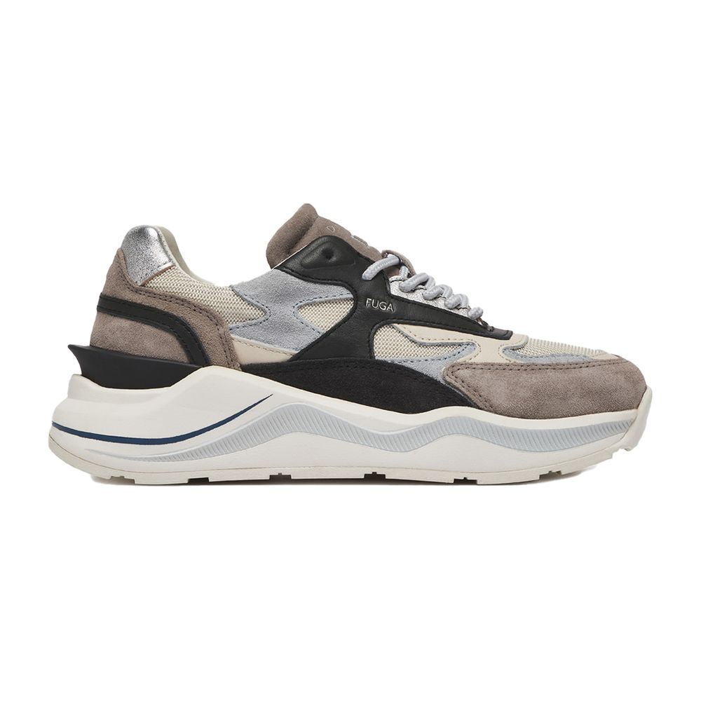 D.A.T.E Beige Leather Sneaker - The Perfect Blend of Style and Comfort