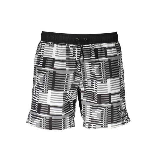 Karl Lagerfeld Black Polyester Swimwear - Medium Sea Boxer